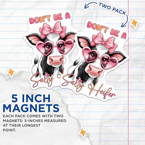 (2 Pack) 5" On Longest Side Magnet - Sticks to Smooth Flat Surfaces - Made in USA - MAG9813
