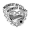 (2 Pack) Midwest Heart Magnets - Farmhouse Decor - Country Love Magnet Set - 5" On Longest Side - Premium Magnet - for Cars, Refrigerators, Toolboxes, Lockers - Made in USA - MAG17458