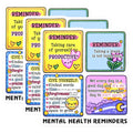 (3 Pack) Mental Health Decals - Positive Affirmations - Self Care Reminders - 3 Inches On Longest Side - Easy Peel & Apply - Made in USA - 3MCS7083