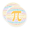 (2 Pack) Pi Symbol Stickers - Mathematics Stickers - Geek Decor - Classroom Supplies - Math Enthusiast Stickers - 5" On Longest Side - Sticks to Smooth Flat Surfaces - Made in USA - BMCS5844