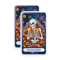 (2 Pack) The Snack Hoarder Stickers - Skeleton Design - Fun Food Lover Decals - 5" On Longest Side - Sticks to Smooth Flat Surfaces - Made in USA - BMCS9985