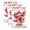 (3 Pack) Funny Pig Decals - Sassy Saying Laptop Decals - Sexy Overflows Decal - 3 Inches On Longest Side - Easy Peel & Apply - Made in USA - 3MCS6706