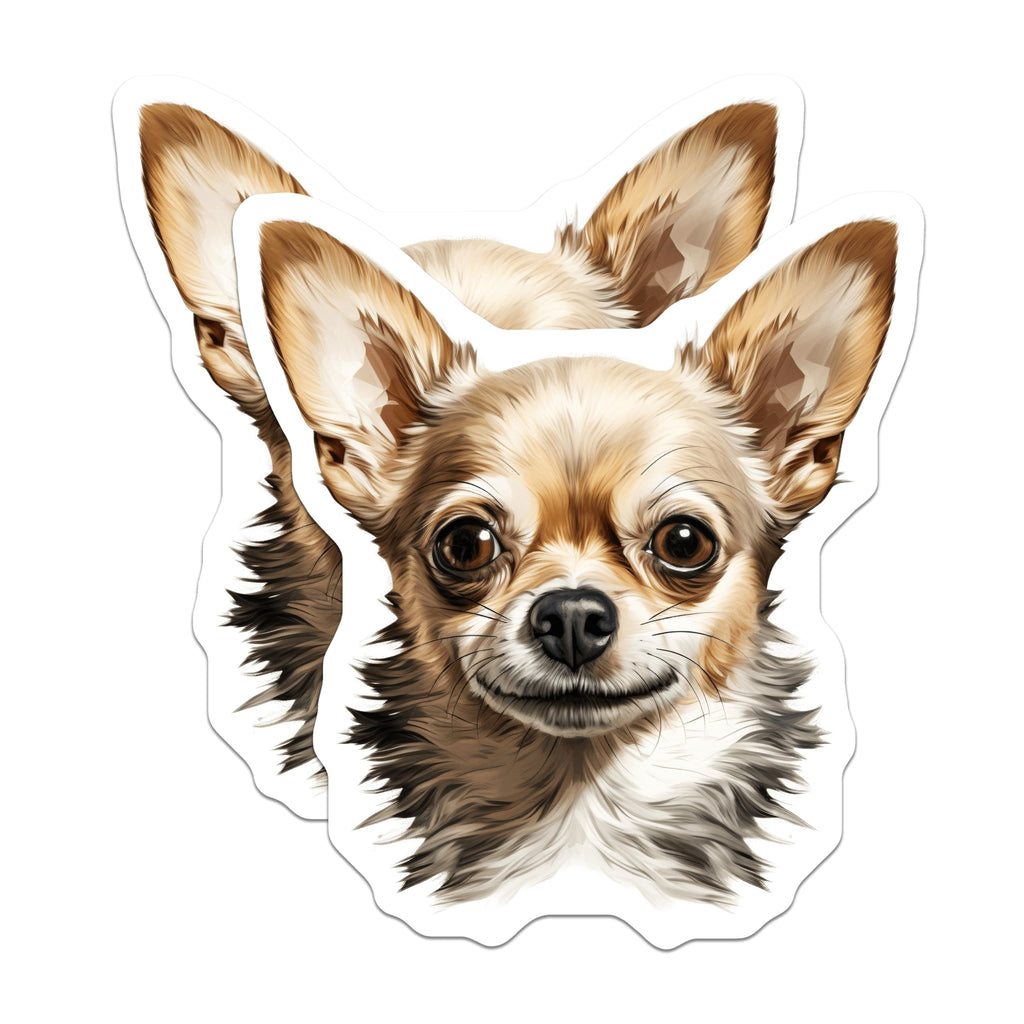 (2 Pack) Chihuahua Dog Magnets - Adorable Canine Companion Decor - Home Refrigerator Locker Accent - Pet Lover Art - 5 Inches On Longest Side - Thick Durable Magnet - Made in USA - MAG23380
