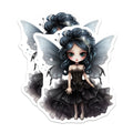 (2 Pack) Dark Fantasy Fairy Magnets - Gothic Lolita Decor - Whimsigoth Art - Mystical Creature - 5 Inches On Longest Side - Thick Durable Magnet - Made in USA - MAG36615