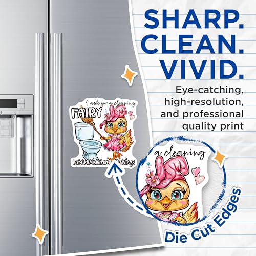 (2 Pack) I Ask for A Cleaning Fairy Magnets - Funny Fairy Quote - Cute Fairy - 5" On Longest Side - for Cars, Fridges, Toolboxes - Made in USA - MAG4364