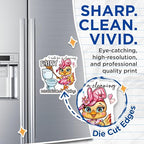 (2 Pack) I Ask for A Cleaning Fairy Magnets - Funny Fairy Quote - Cute Fairy - 5" On Longest Side - for Cars, Fridges, Toolboxes - Made in USA - MAG4364