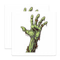 (2 Pack) Spooky Zombie Hand Magnets - Halloween Decor - Horror Fan Collectible Fridge - 5 Inches On Longest Side - Thick Durable Magnet - Made in USA - MAG38220