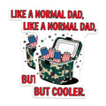 (2 Pack) Dad Cooler Magnets - Funny Father's Day Decor - Like a Normal Dad but Cooler - 5 Inches On Longest Side - Thick Durable Magnet - Made in USA - MAG21985
