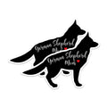 (2 Packs) German Shepherd Magnets - German Shepherd Dog Breed Magnets - 5 Inches On Longest Side - Premium Magnet - for Fridges, Toolboxes, Cars - Made in USA - MAG2474