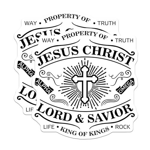 (2 Pack) Jesus Christ Magnets Magnets - Religious Decor - Christian Faith Symbols - 5" On Longest Side - Made in USA - Sticks to Refrigerators & Metal Surfaces - MAG9157