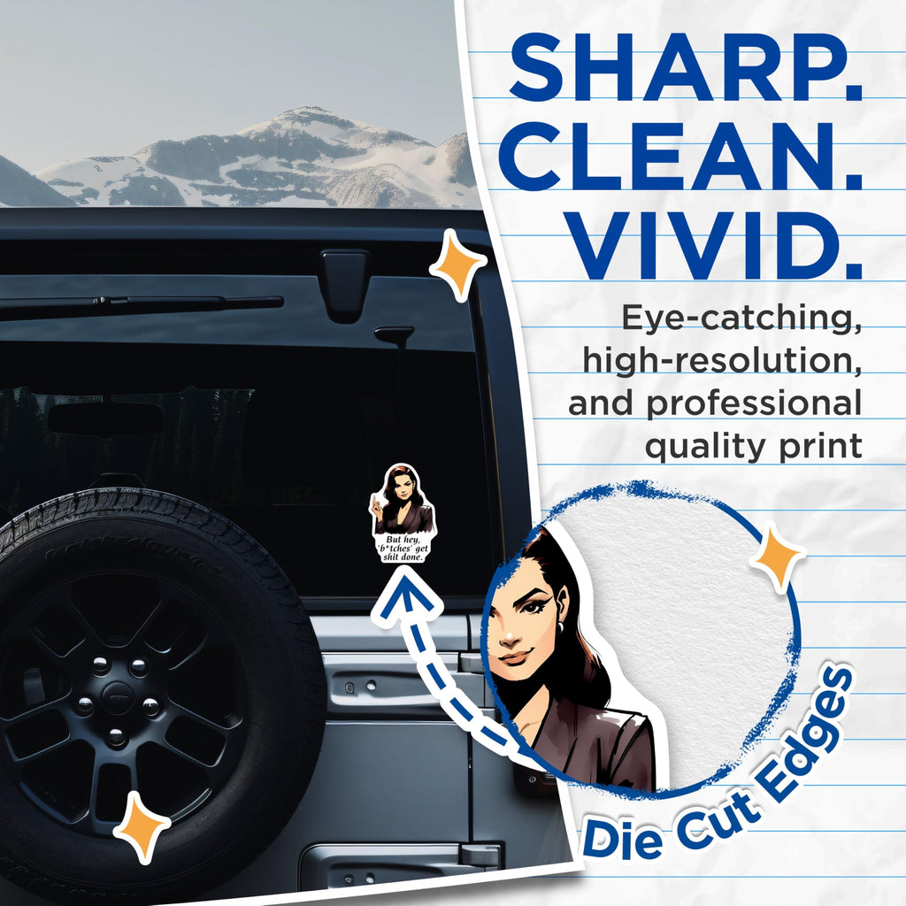(2 Pack) Motivational Quote Stickers - Empowerment Decals - 5" On Longest Side - Sticks to Smooth Flat Surfaces - Made in USA - BMCS8347 - BMCS8347