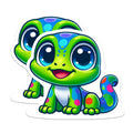 (2 Pack) Kawaii Gecko Magnets - Cute Spotted Lizard - Vibrant Reptile Decor - Happy Animal Fridge Locker Magnet - 5 Inches On Longest Side - Thick Durable Magnet - Made in USA - MAG38225