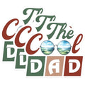 (3 Pack) Cool Dad Decals - Father's Day Decals - Dad with Glasses - 3 Inches On Longest Side - Easy Peel & Apply - Made in USA - 3MCS2014