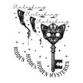 (3 Pack) Black Cat Key Decals - Unlocking Mysteries Laptop Decal - Gothic Decor Sticker - 3 Inches On Longest Side - Easy Peel & Apply - Made in USA - 3MCS2379