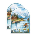 (2 Pack) Lake Clark National Park Bumper Magnet - US National Park - Choose from 63 Parks - 5" On Longest Side - Decal for Car Bumper, Laptop, Water Bottle, Wall, and Window - MAG1558
