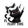 (2 Pack) Black Cat Magnets - Funny Kitty - Sarcastic Feline Refrigerator Decor - 5" On Longest Side - Premium Magnet - for Cars, Refrigerators, Toolboxes, Lockers - Made in USA - MAG14959