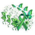 (3 Pack) Cerebral Palsy Awareness Decals - Green Ribbon Butterfly - Laptop Decal - 3 Inches On Longest Side - Easy Peel & Apply - Made in USA - 3MCS4769