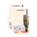 (2 Pack) Arizona Magnets - Saguaro Cactus Art - Desert Landscape Home Decor - 5" On Longest Side - Premium Magnet - for Cars, Refrigerators, Toolboxes, Lockers - Made in USA - MAG18219