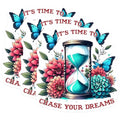 (3 Pack) Sand Timer Decals - Dream Chaser - Laptop Decals - 3 Inches On Longest Side - Easy Peel & Apply - Made in USA - 3MCS1997