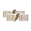 (2 Pack) Social Worker Magnets - Leopard Print - Appreciation Magnets - 5" On Longest Side - Premium Magnet - for Cars, Refrigerators, Toolboxes, Lockers - Made in USA - MAG15838