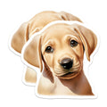 (2 Pack) Cute Golden Retriever Puppy Magnets - Dog Lover Home Decor - Animal Lover Pet Owner Fridge Accessory - 5 Inches On Longest Side - Thick Durable Magnet - Made in USA - MAG30757