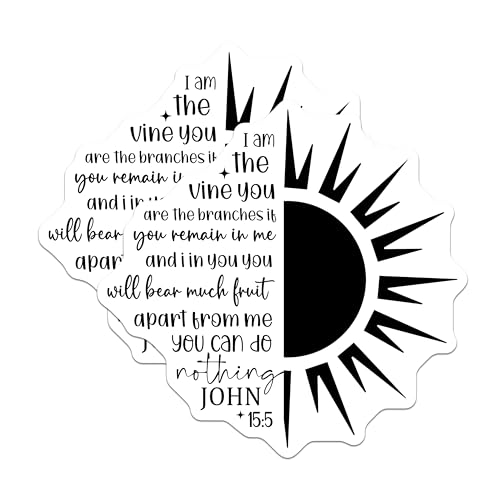 (2 Pack) Christian Sunflower Magnets - Inspirational Quotes - Religious Home - Bible Verse Magnets - 5" On Longest Side - for Cars, Fridges, Toolboxes - Made in USA - MAG3852