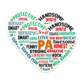 (2 Pack) PA Qualities Magnets - Super Man Father's Day - Healthcare Hero Appreciation - 5 Inches On Longest Side - Thick Durable Magnet - Made in USA - MAG37073