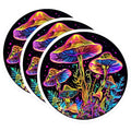 (3 Pack) Mushroom Decals - Trippy Fantasy Art - Laptop Decal Sticker- 3 Inches On Longest Side - Easy Peel & Apply - Made in USA - 3MCS5452