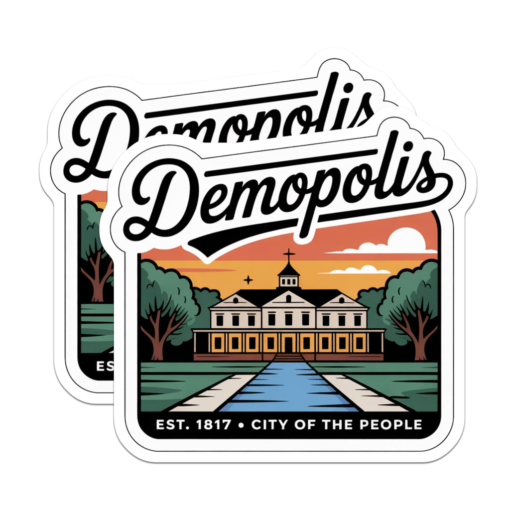 (2 Pack) Demopolis Alabama Magnets - City Landmark Decor - Travel Souvenir Fridge Magnets - 5" On Longest Side - Premium Magnet - for Cars, Refrigerators, Toolboxes, Lockers - Made in USA - MAG18578
