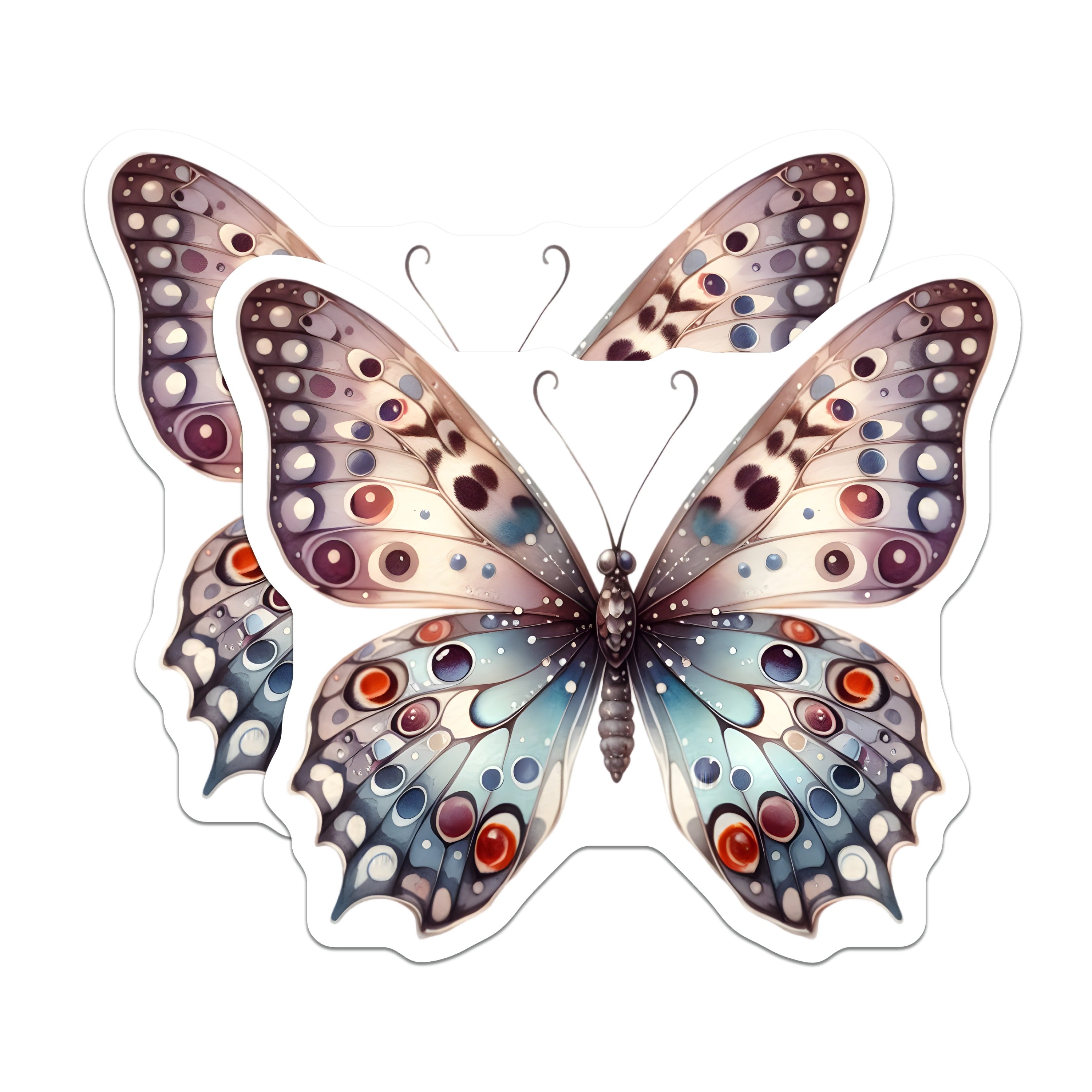 (2 Pack) Whimsical Butterfly Magnets - Fairycore Decor - Nature Inspired Refrigerator Art - Aesthetic Locker Accent - 5 Inches On Longest Side - Thick Durable Magnet - Made in USA - MAG38039