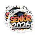 (2 Pack) Senior 2026 Magnets - Class of 2026 Graduation Keepsake - High School Graduate Student Appliance Decor - Future College Grad - 5" - Thick Durable Magnet - Made in USA - MAG39492