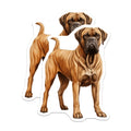(2 Pack) Bullmastiff Magnets - Dog Breed Refrigerator Decor - Pet Owner Kitchen Accessories - Fawn Canine Art - 5 Inches On Longest Side - Thick Durable Magnet - Made in USA - MAG26065