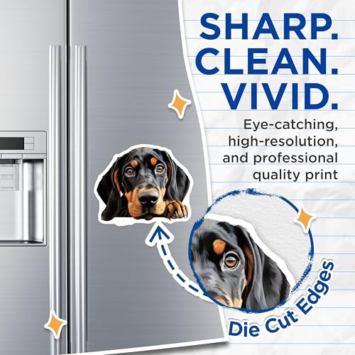 (2 Pack) Animal Lover Magnet - Pet Decor - Dog Art - Dog Home Decor - Pet Enthusiast - 5" On Longest Side - Sticks to Smooth Flat Surfaces - Made in USA - MAG9873