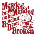 (3 Pack) Mended but Not Broken Decals - Voodoo Doll - Laptop Stickers - 3 Inches On Longest Side - Easy Peel & Apply - Made in USA - 3MCS1673