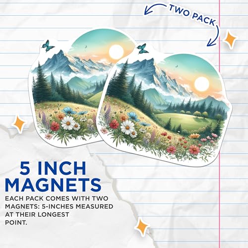 (2 Packs) Magnets - Magnets - 5 Inches On Longest Side - Premium Magnet - for Fridges, Toolboxes, Cars - Made in USA - MAG2292