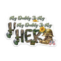 (2 Pack) My Daddy is My Hero Magnets Magnets - Military Dad Decor - 5" On Longest Side - Made in USA - Sticks to Refrigerators & Metal Surfaces - MAG8374