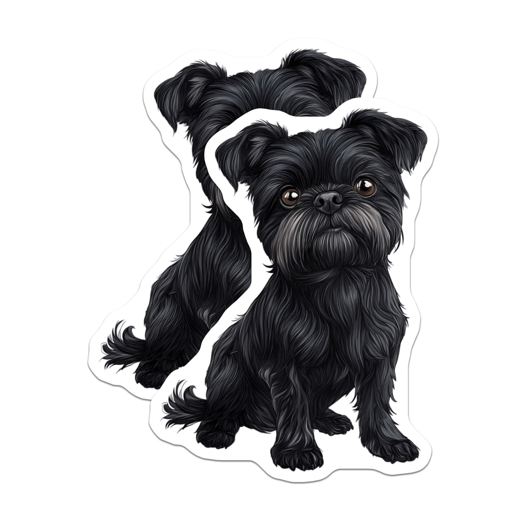 (2 Pack) Brussels Griffon Dog Magnets - Cute Pet Lover Accessories - Dog Mom Dad Kitchen Fridge Decor - 5 Inches On Longest Side - Thick Durable Magnet - Made in USA - MAG29970