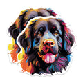 (2 Pack) Newfoundland Dog Breed Magnets - 5 Inches On Longest Side - Choose from Over 100 Dog Breeds - for Cars, Refrigerators, Toolboxes - Made in USA - MAG1906