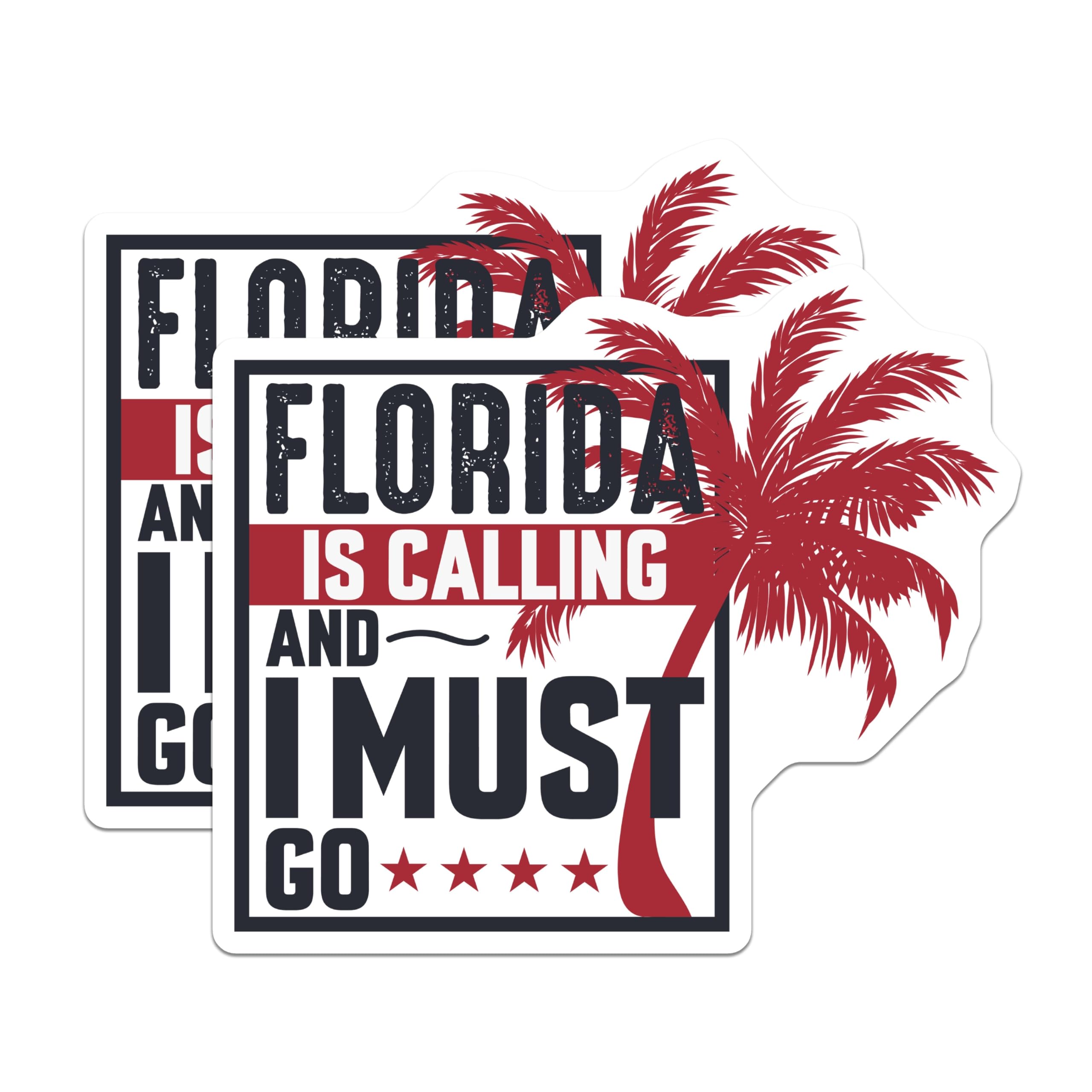 (2 Pack) Florida Magnets - Funny Saying Magnets - Florida Calling Magnet - 5" On Longest Side - Premium Magnet - for Cars, Refrigerators, Toolboxes, Lockers - Made in USA - MAG17457
