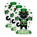 (3 Pack) St Patricks Day Cat Decals - Funny Irish Kitten - Lucky Clover Decal - 3 Inches On Longest Side - Easy Peel & Apply - Made in USA - 3MCS6867