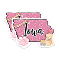 (2 Pack) Iowa State Magnets - Heart Magnets - Teddy Bear Iowa - 5" On Longest Side - Premium Magnet - for Cars, Refrigerators, Toolboxes, Lockers - Made in USA - MAG18926