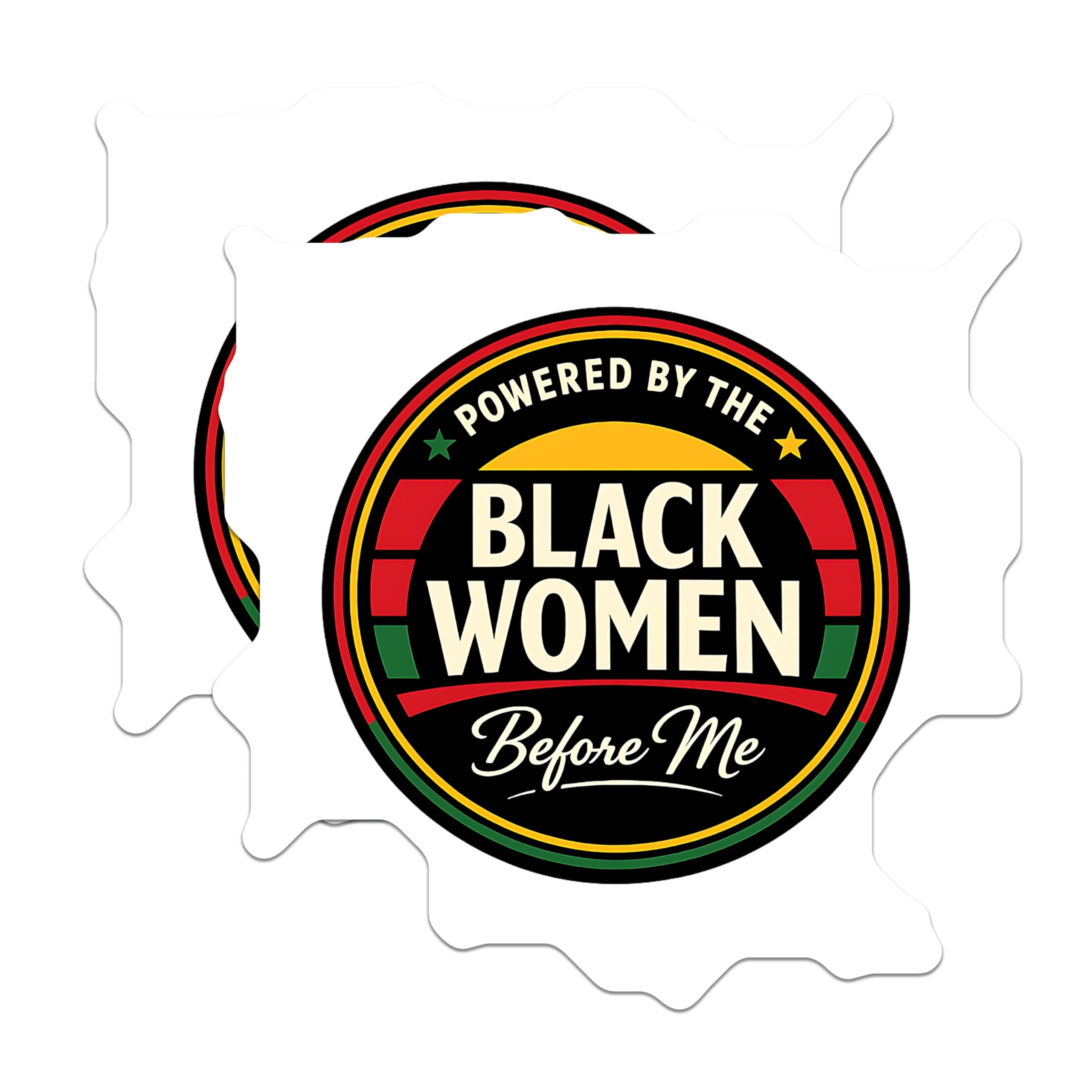 (2 Pack) Black Women Empowerment Magnets - Cultural Heritage Statement - Inspirational Affirmation Display - 5 Inches On Longest Side - Thick Durable Magnet - Made in USA - MAG21312