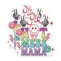 (2 Pack) Hot Mess Mama Magnets - Funny Mom Quotes Magnets - Trendy Mom Magnets- 5" On Longest Side - for Fridges, Toolboxes, Cars - Made in USA - MAG2959