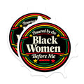 (2 Pack) Black Women Empowerment Magnets - Ancestral Strength Quote - African American Heritage - 5 Inches On Longest Side - Thick Durable Magnet - Made in USA - MAG23090