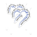 (2 Pack) Daddy's Girl Stickers - Angel Now He's Mine - Memorial Stickers for Dad Remember - 5" On Longest Side - Sticks to Smooth Flat Surfaces - Made in USA - BMCS6143