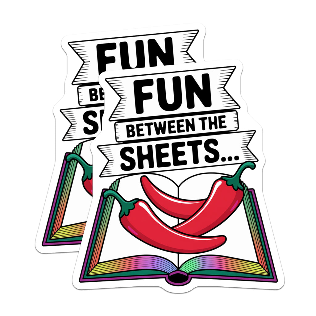 (2 Pack) Fun Between The Sheets Magnets - Adult Humor Chili Pepper - Naughty Couple Novelty Decor - 5 Inches On Longest Side - Thick Durable Magnet - Made in USA - MAG26783