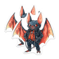 (2 Pack) Vampire Bat with Jacket Artwork Magnet - Unique Horror Decor - 5" On Longest Side - Sticks to Smooth Flat Surfaces - Made in USA - MAG9497