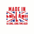 (3 Pack) Made in England Decals - British Flag Union Jack Stickers - Long Time Ago Laptop Decals - 3 Inches On Longest Side - Easy Peel & Apply - Made in USA - 3MCS7721