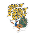 (2 Pack) Strut Your Stuff Magnets - Peacock Magnets - Motivational Magnets - 5" On Longest Side - for Cars, Fridges, Toolboxes - Made in USA - MAG4210