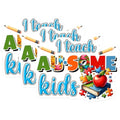 (3 Pack) Autism Teacher Decals - Special Education Stickers - Autistic Kids Decal - 3 Inches On Longest Side - Easy Peel & Apply - Made in USA - 3MCS6800